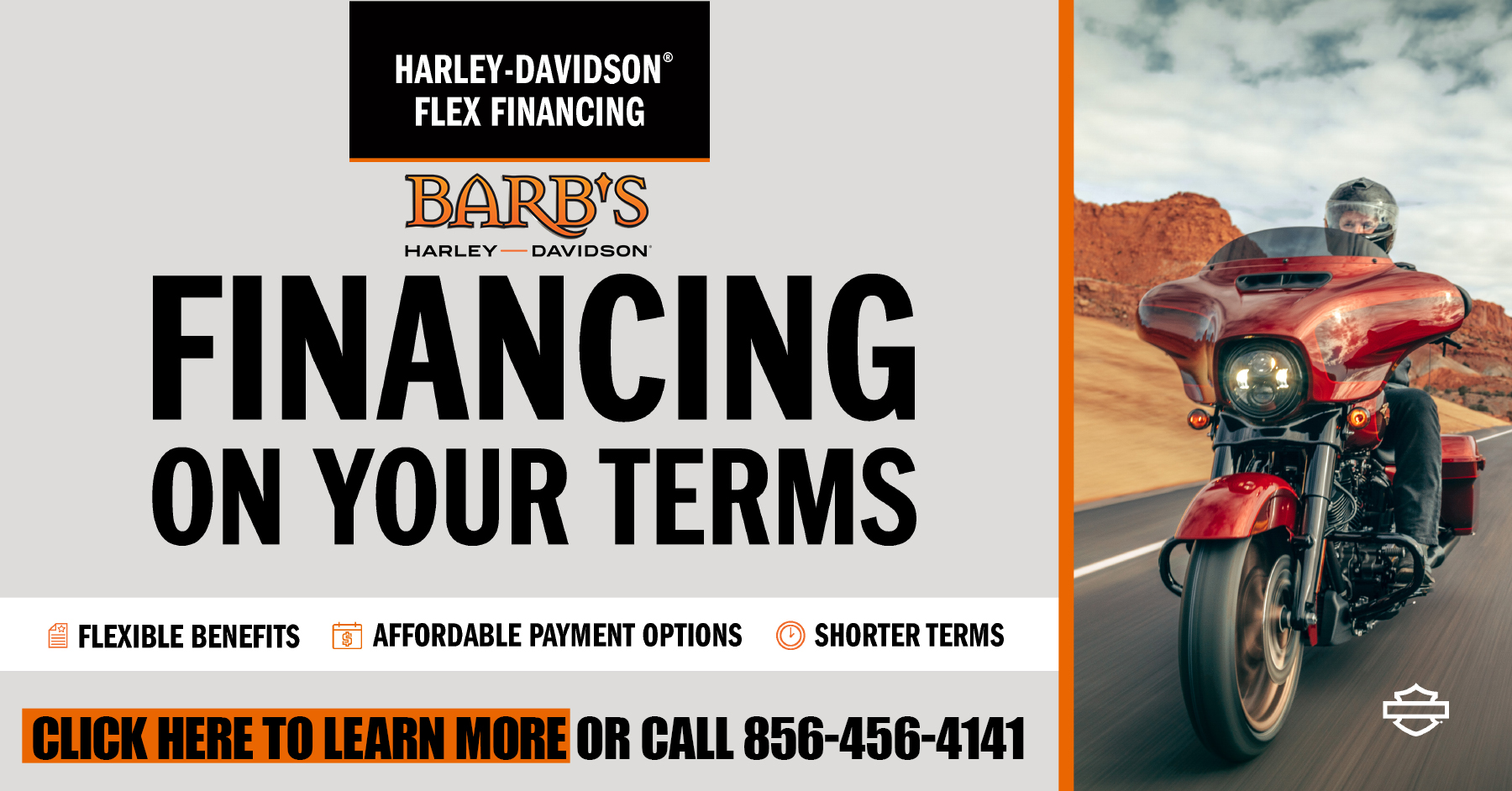 Go to barbshd.com (credit-financing-harley-davidson-dealership--financing subpage)